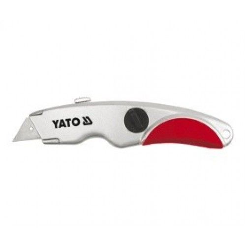 Нож с выдвижным трапецевидным лезвием 61х33х0.5mm (3 лезв.) SK5  ...YATO YT-7520