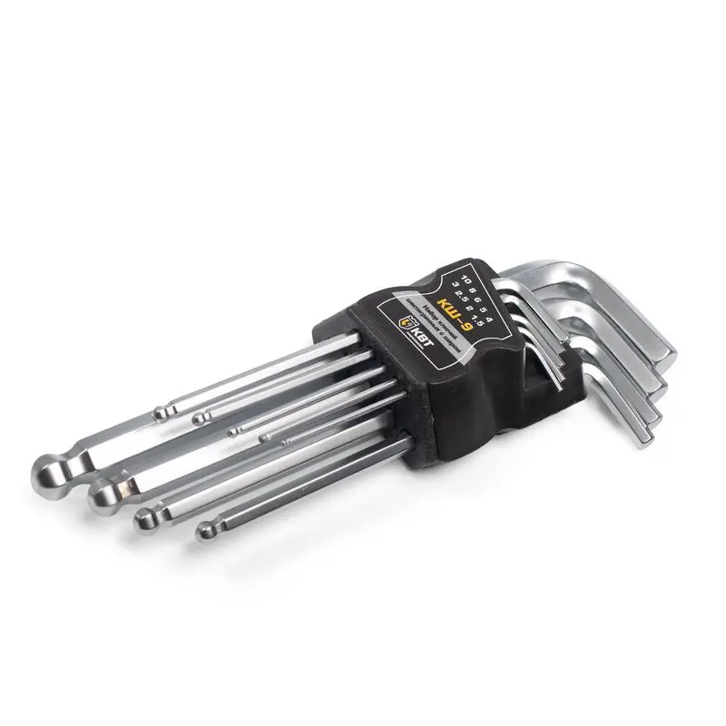 Набор шестигранных ключей с шаром КШ-9 серия KBT-PROFESSIONAL (КВТ) КВТ 78368