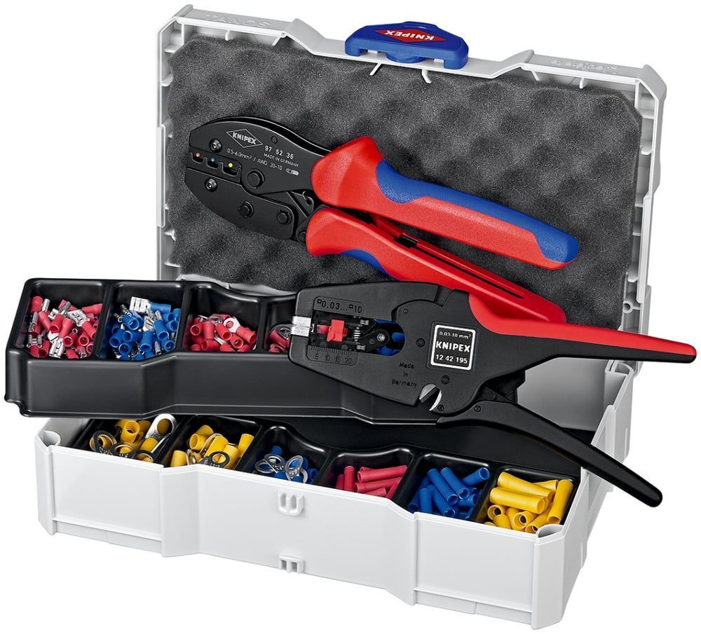 Набор кабельных наконечников с инструментом для опрессовки TANOS®    ...KNIPEX 979022
