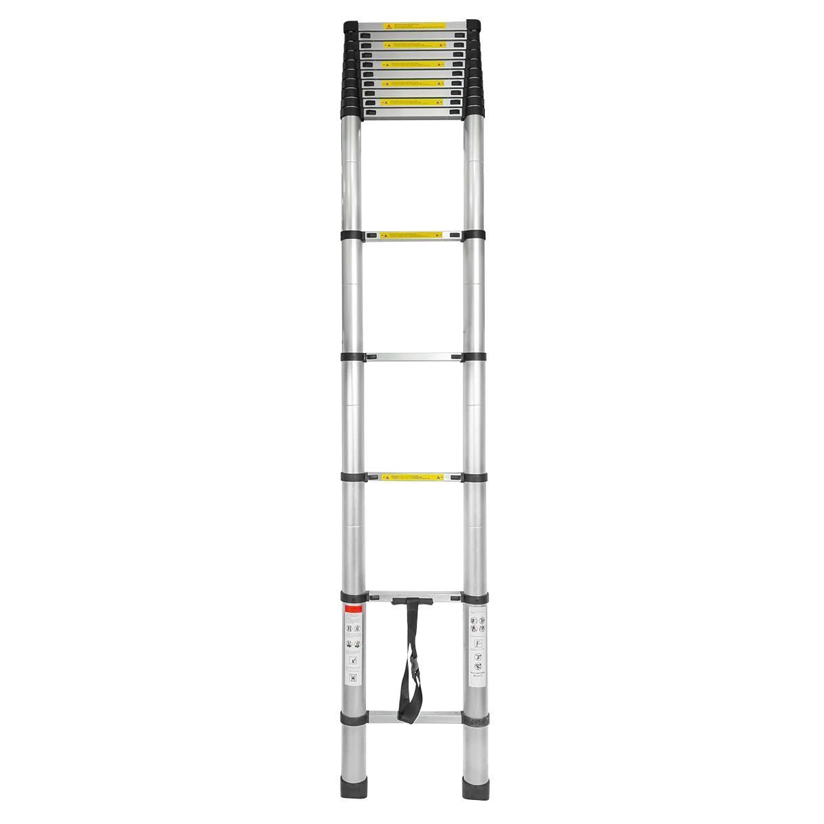 Лестница телескопическая алюм. бытовая 5.8м (15 ступ.) Forsage F-UP580