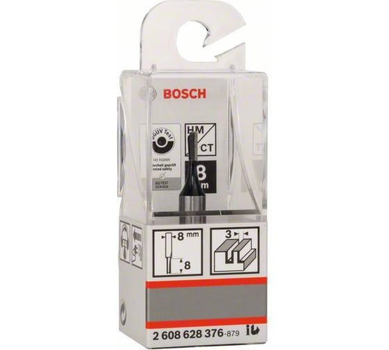 Фреза пазовая 3.0*8.0/8мм,  BOSCH 2.608.628.376