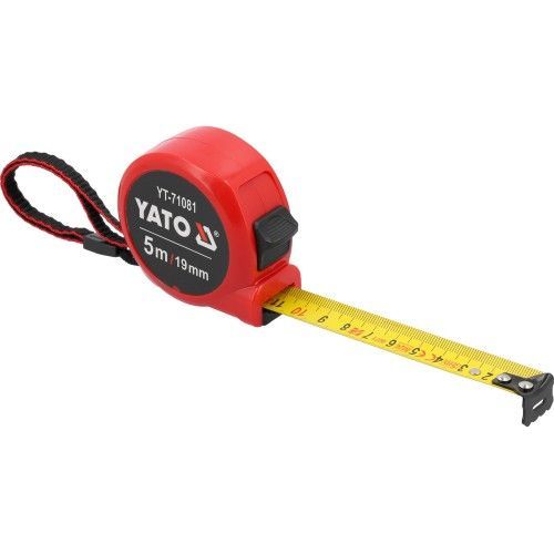 Рулетка стальная 5мх19мм  YATO YT-71081