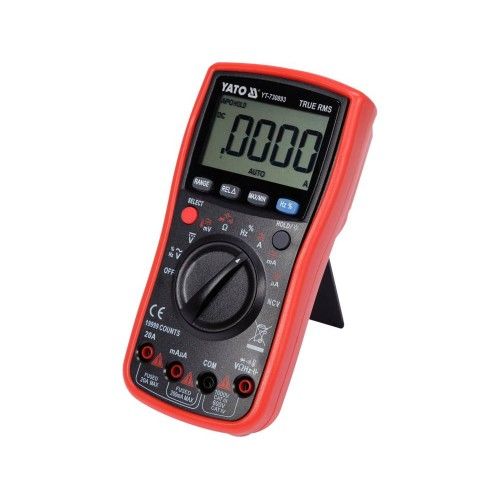 Цифровой мультиметр 0-750V + TRUE RMS LCD 19999 YATO YT-730893