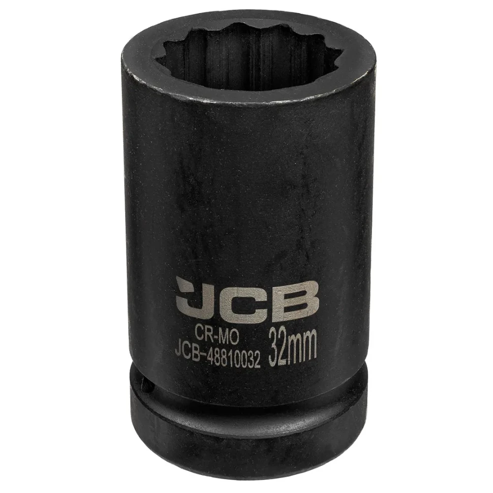Головка ударная глубокая 1" 12гр 32мм  JCB JCB-48810032