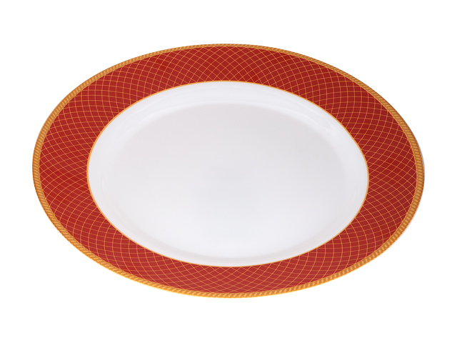 Тарелка обеденная стеклокерамическая, 275 mm, круглая, REGENT RED  ...DIVA LA OPALA 13-127534