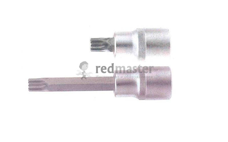 1/2" Головка-бита-12лучевая 55mm M16 с отверстием  Force 34805516T