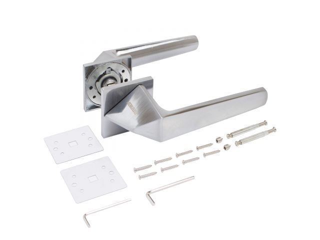 Ручка дверная АЛЛЮР АРТ "КАЙЛИ" SC (8490) мат.хром УЗК 13829 Ручка дверная АЛЛЮР АРТ "КАЙЛИ" SC (8490) мат.хром УЗК 13829