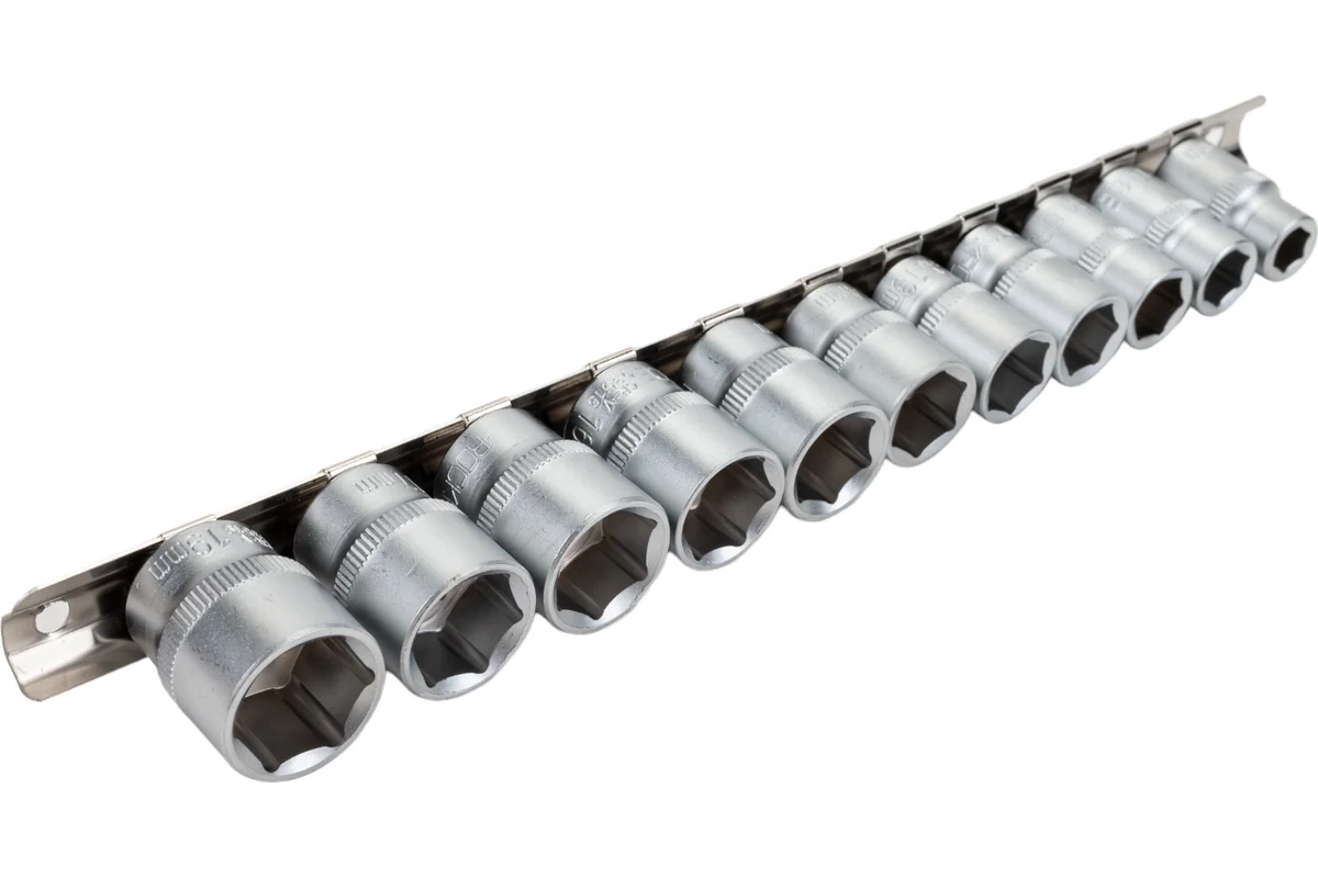 Набор головк 11пр., 3/8" 6-гр., 8-19мм, Rock FORCE RF-3111-5
