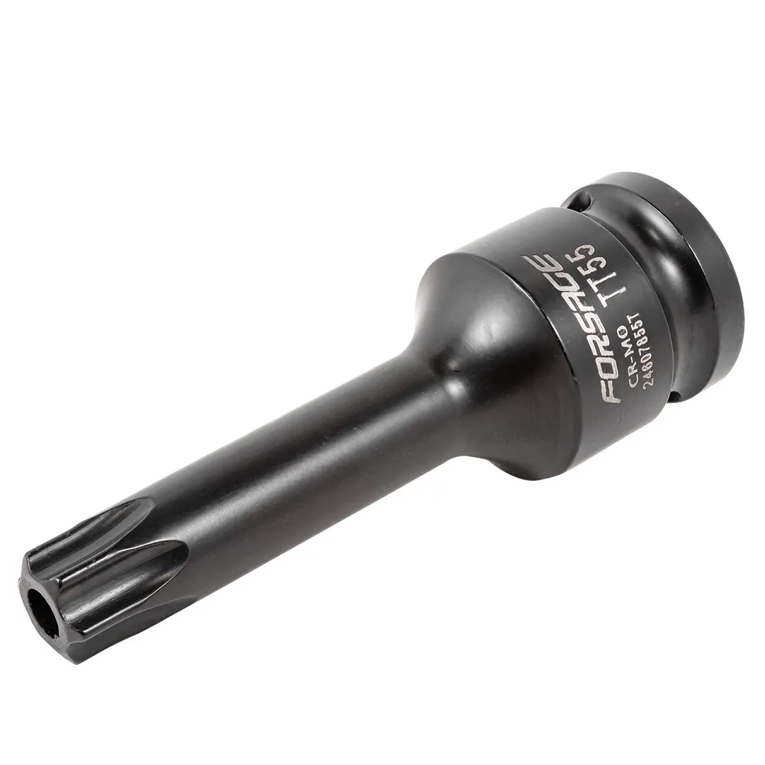Головка-бита TORX ударная TH55 с отверстием, 1/2" Forsage F-24607855T