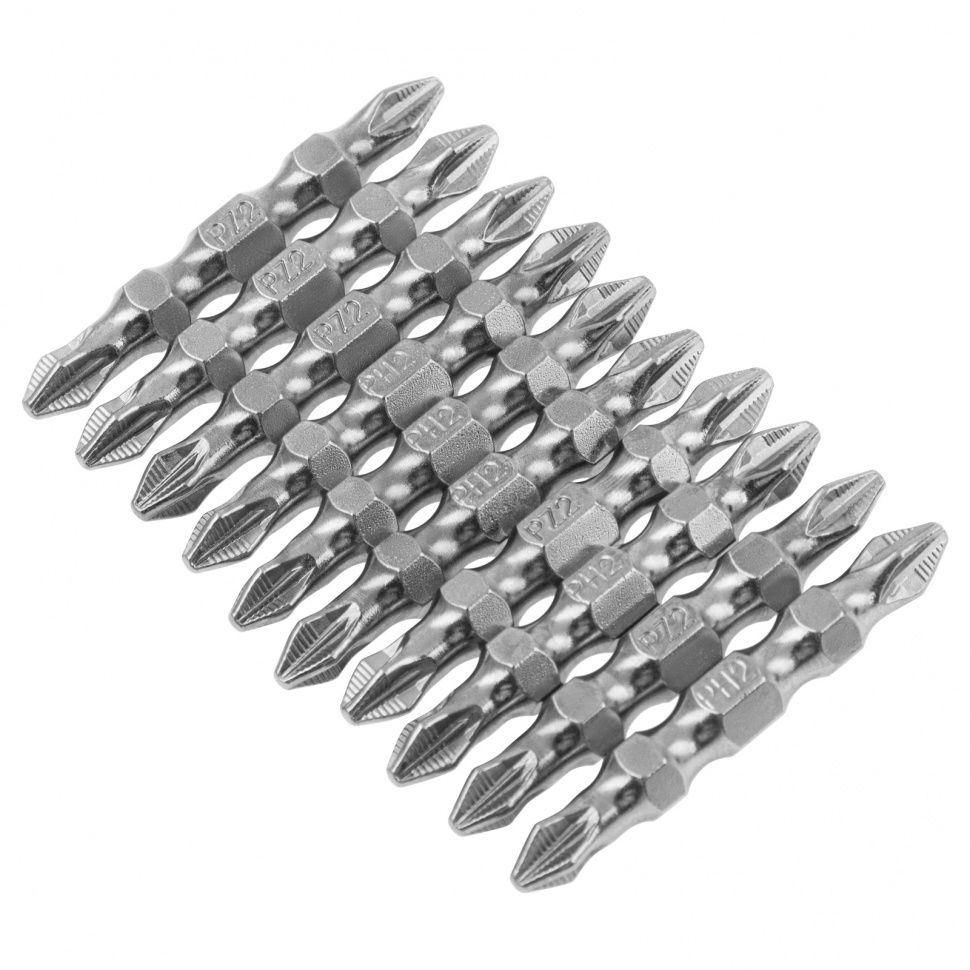 Набор бит двухстор., PH2-PZ2х45mm, сталь S2, 10шт. Gross 11217