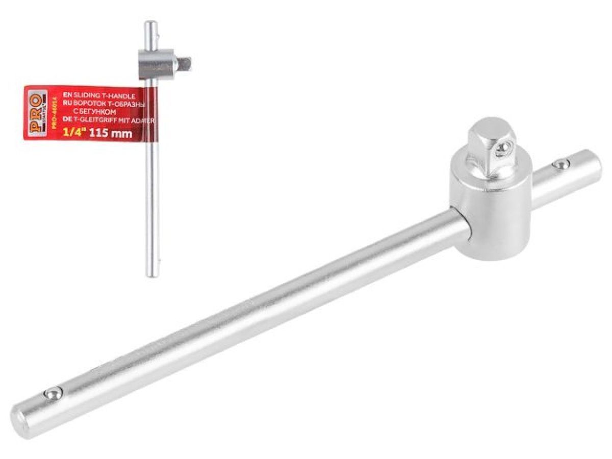 Вороток T-образный c бегунком 1/4" 115mm PRO STARTUL PRO-46014