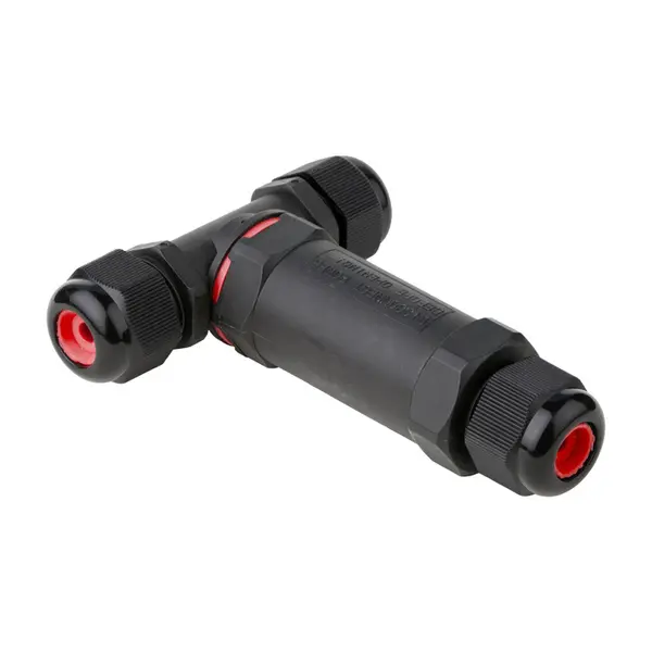 Кабельный коннектор Т-образный (клеммник 3PIN) IP68 FreeTools EKF plc-uac-cb3T