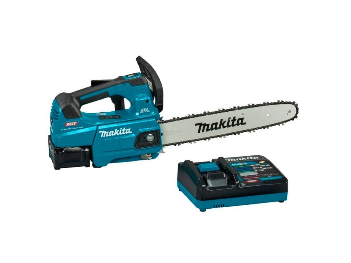 Аккум. пила цепная XGT UC004GM101, 40В, 1АКБ 4,0 А/ч,   шина 35 см (14"), 3/8, 1.1 мм , Li-Ion,  MAKITA UC004GM101