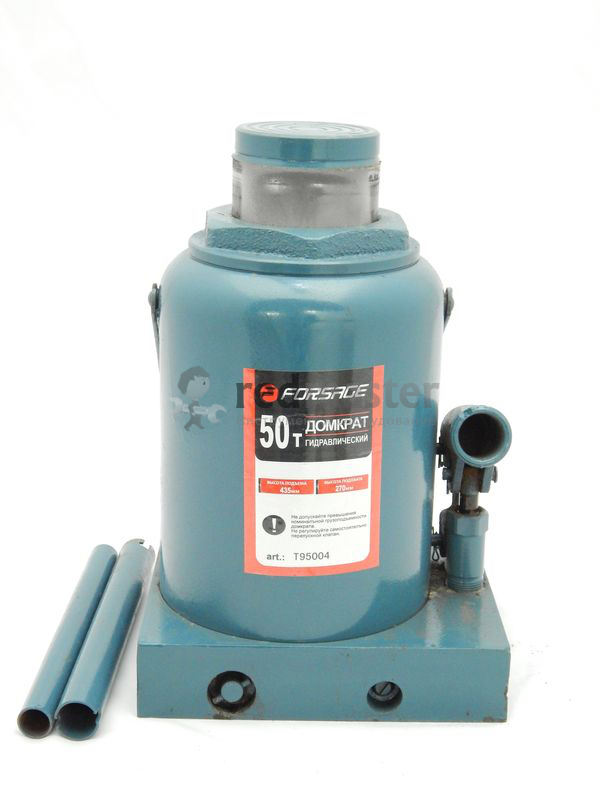 Домкрат бутылочный 50т с клапаном (h min 260мм, h max 415мм) Forsage F-T95004