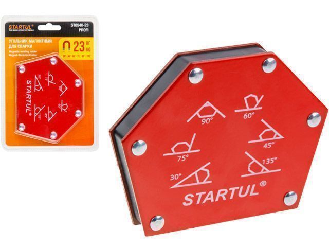 Угольник магнитный для сварки 23кг PROFI (струбцина магнитная) STARTUL ST8540-23