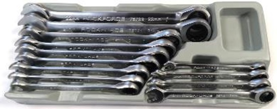 Набор ключей комбинированных трещоточных, 13 пр.  Rock FORCE RF-T51310