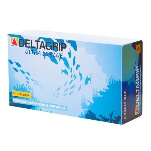 Перчатки нитриловые неопудренные синего цвета (размер  8 (M))  Ultra LS  GWARD Ultra38-Blue-M