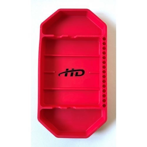 Лоток силиконовый для деталей 142х270х25 мм, цвет красный H-D HD-083140R