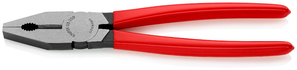 Плоскогубцы комбинированные, L-250 мм, чёрные, обливные рукоятки   ...KNIPEX 0301250