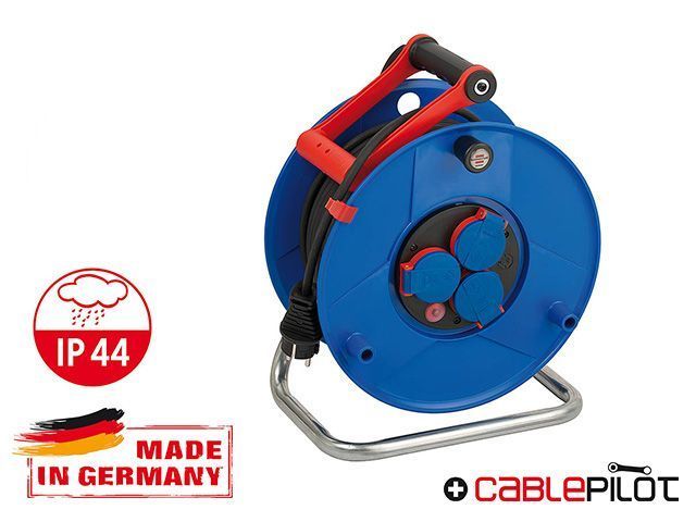 Удлинитель на катушке 50м, 3 розетки, 3.3кВт, 3х1.5mm2, IP44, Garant  ...BRENNENSTUHL 1208230