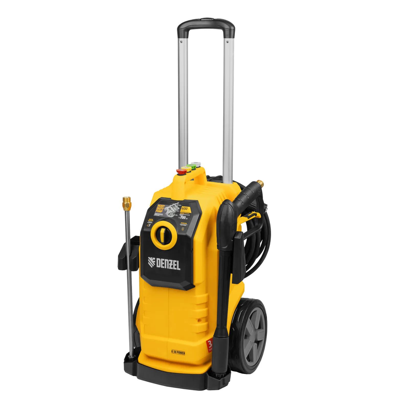 Моечная машина высокого давления K 50 Power, 2100 Вт, 150 бар, 600 л/ч, асинх. двиг. DENZEL 58271 Моечная машина высокого давления K 50 Power, 2100 Вт, 150 бар, 600 л/ч, асинх. двиг. DENZEL 58271