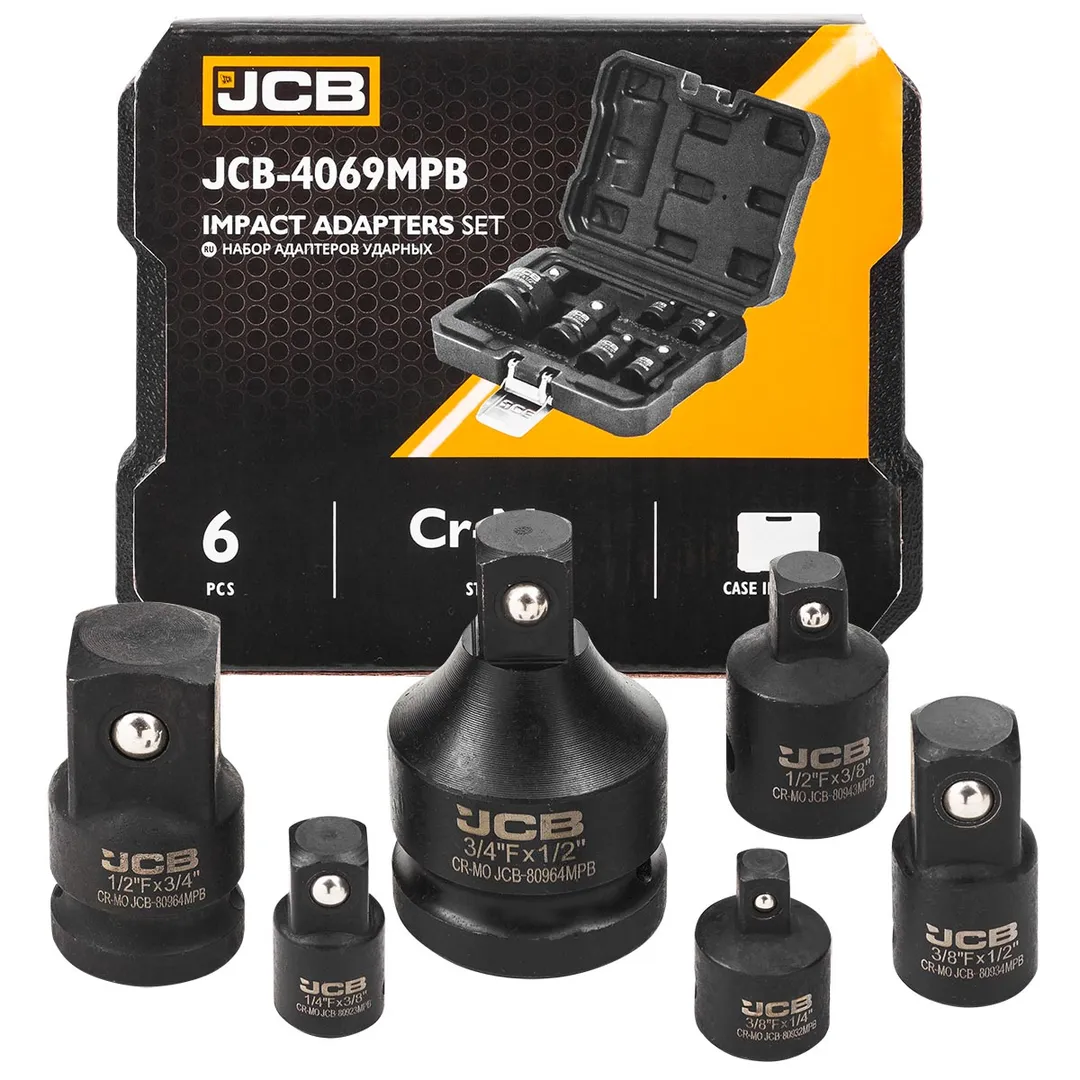 Адаптеры ударные, набор 6пр.  JCB JCB-4069MPB