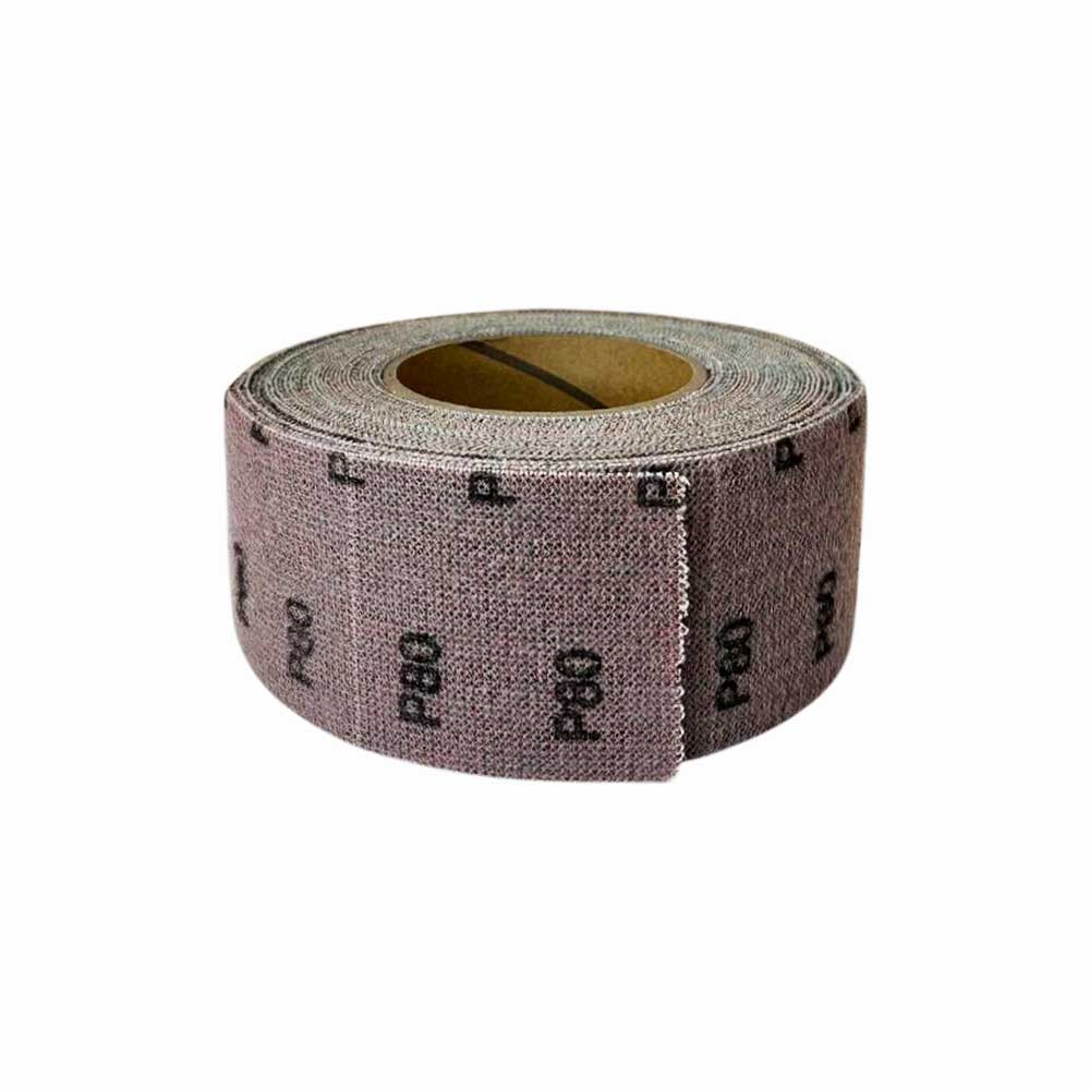 Шлифлист на сетке 70 мм х 12 м P180 (оксид алюминия) Гамматест GTA602F180