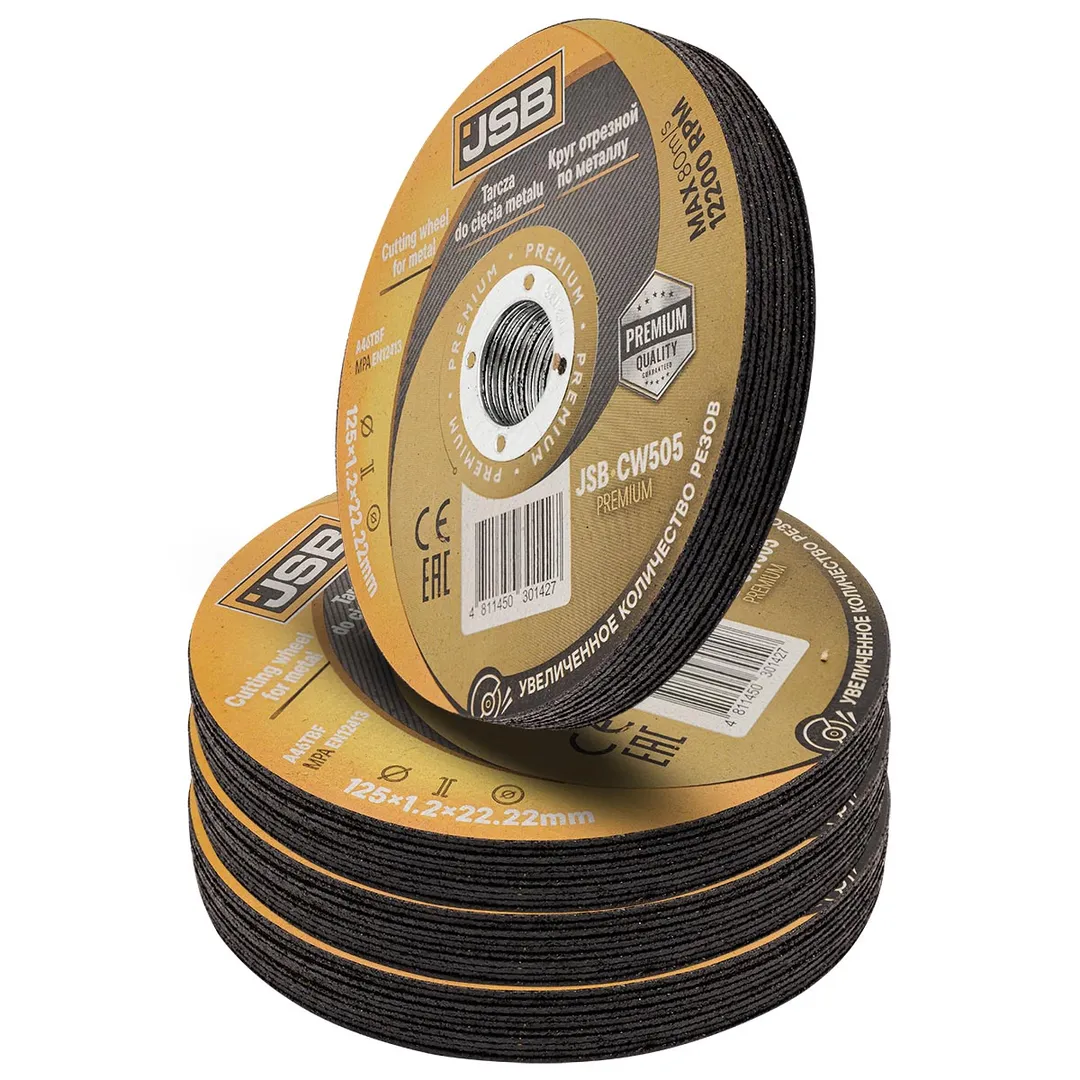 Круг отрезной по металлу 125x1,2x22,2мм(40шт к-т)  JSB JSB-CW505 PREMIUM[40шт к-т]