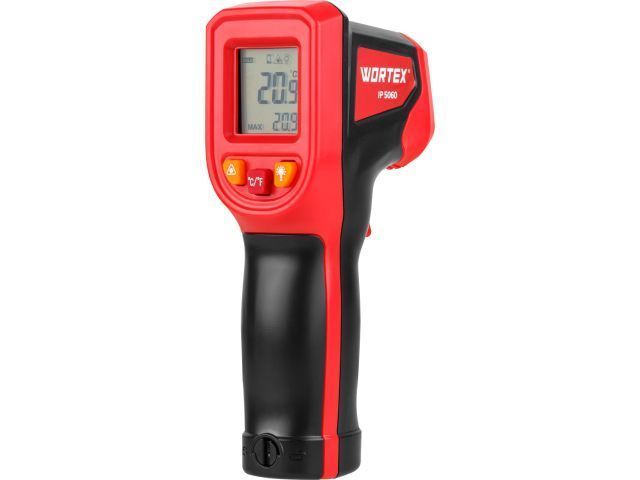 Инфракрасный термометр (пирометр) IP 5060 -50°C...+600°C, (Регулировка чувствительности 0,1-1,0)  ...WORTEX 1323797
