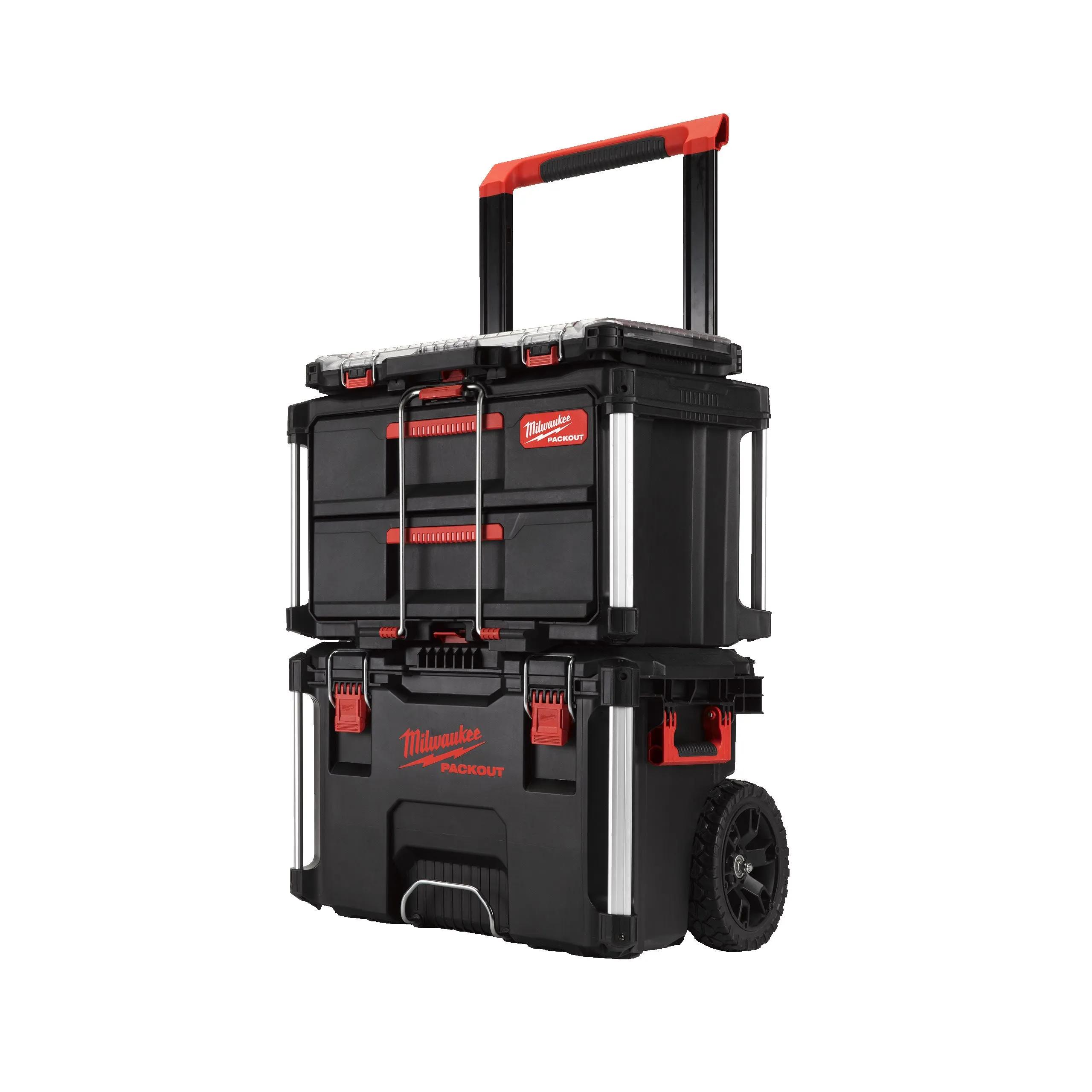 Ящики PACKOUT™ набор №2 (ящик на кол.+ящик с 2-мя выдв.отс.+орг.тонк.) MILWAUKEE ...Milwaukee 4932479957