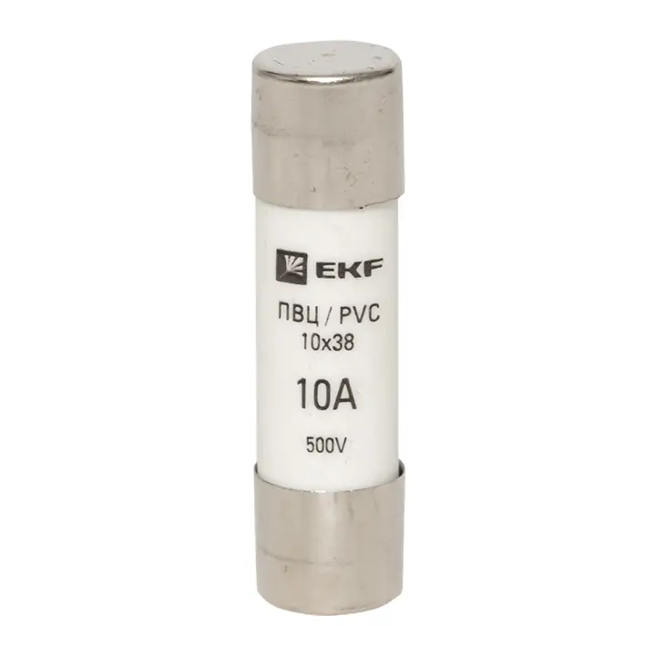 Плавкая вставка цилиндрическая ПВЦ (10х38) 10А PROxima  EKF pvc-10x38-10
