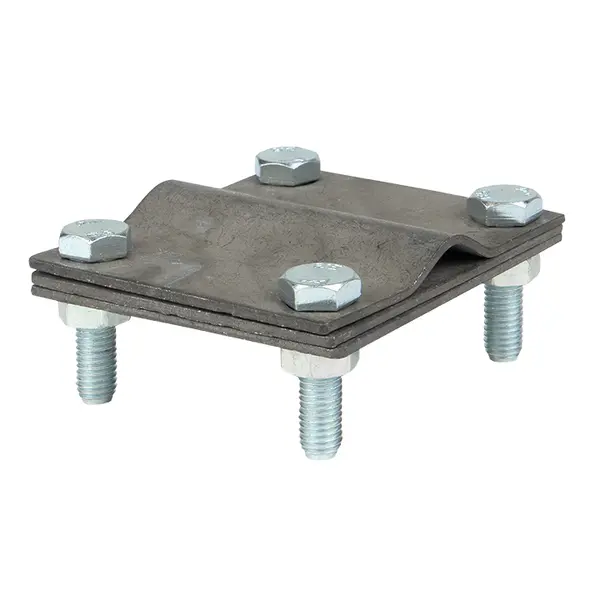 Зажим заземлитель 20 - полоса 50 (пластина 70*80мм) HZ EKF lp-57080