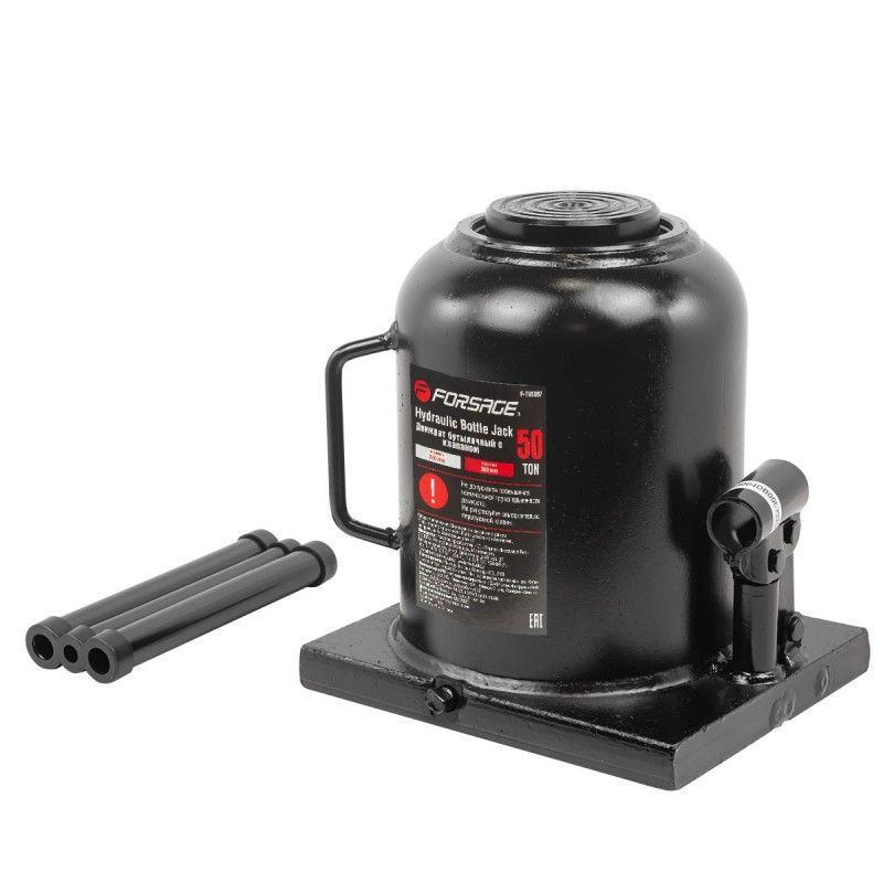 Домкрат бутылочный 50т низкопрофильный (h min 230мм, h max 360мм) Forsage F-T95007(Euro)