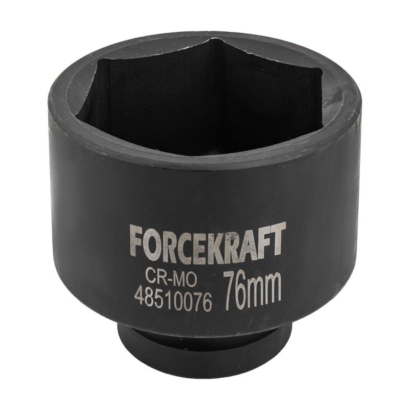 Головка ударная глубокая 1", 76мм (6гр)  FORCEKRAFT FK-48510076