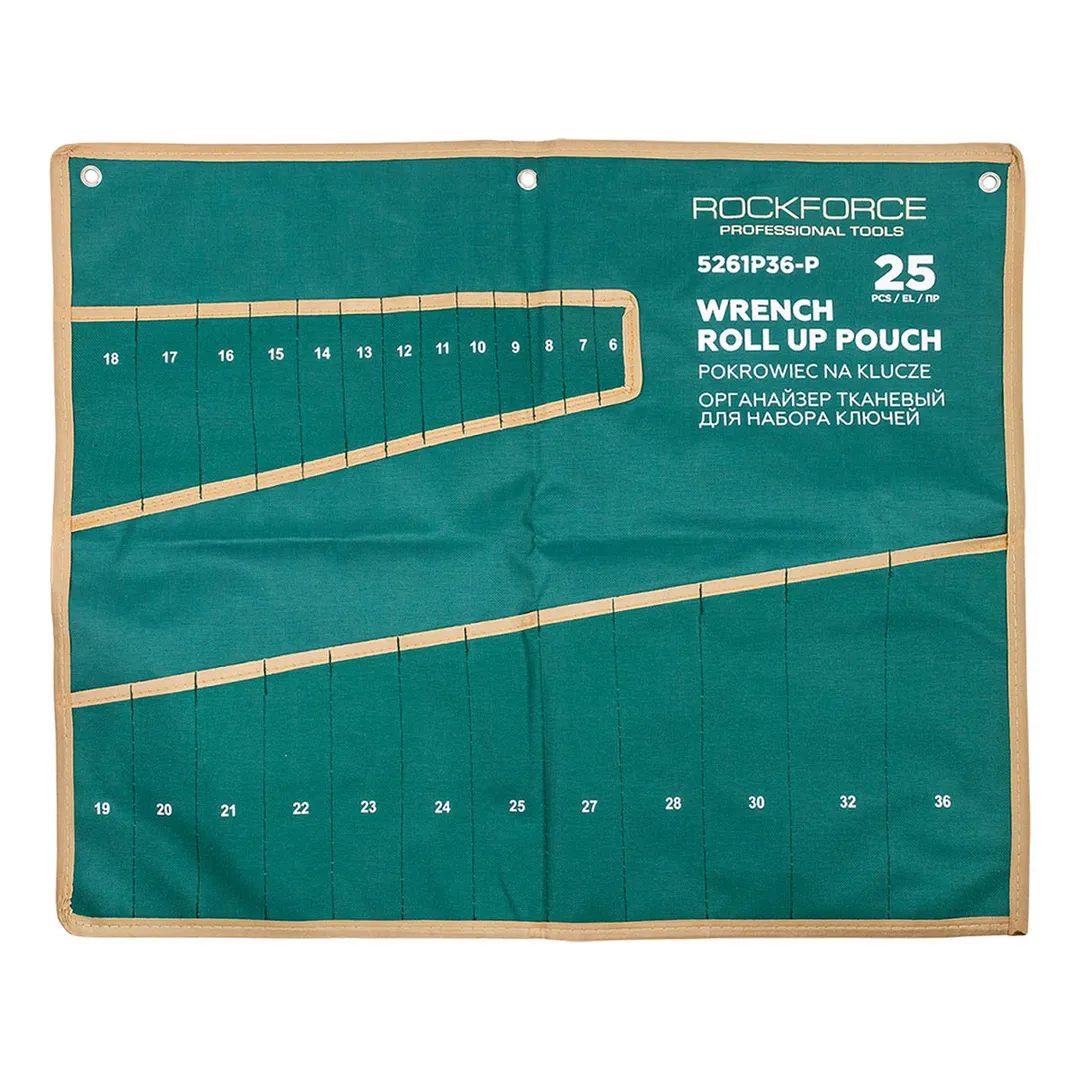 Органайзер тканевый для набора ключей 25пр. RockFORCE RF-5261P36-P