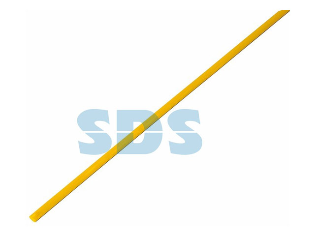 Термоусадочная трубка 3.0/1.5 mm, желтая (упак. 50 шт. по 1 м)  REXANT 20-3002