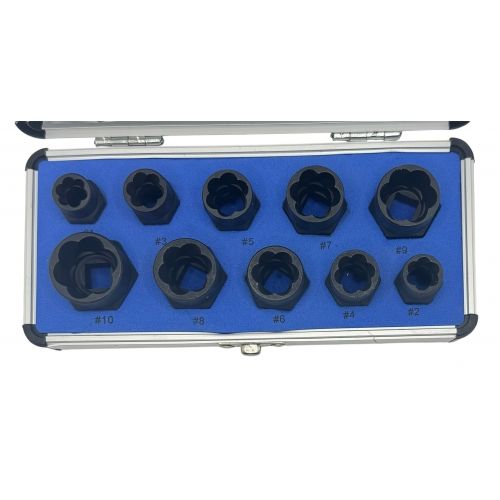 Головки под сорванные грани 9-19мм. 3/8" (набор 10пр.) 42CrMo H-D HD-06031