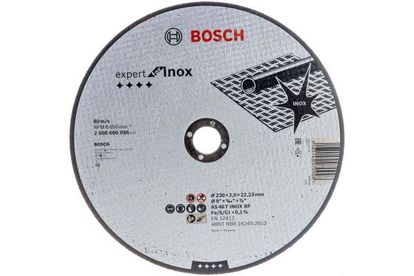 Круг отрезной 230х2,0х22,23 мм Expert for Inox BOSCH 2.608.600.096