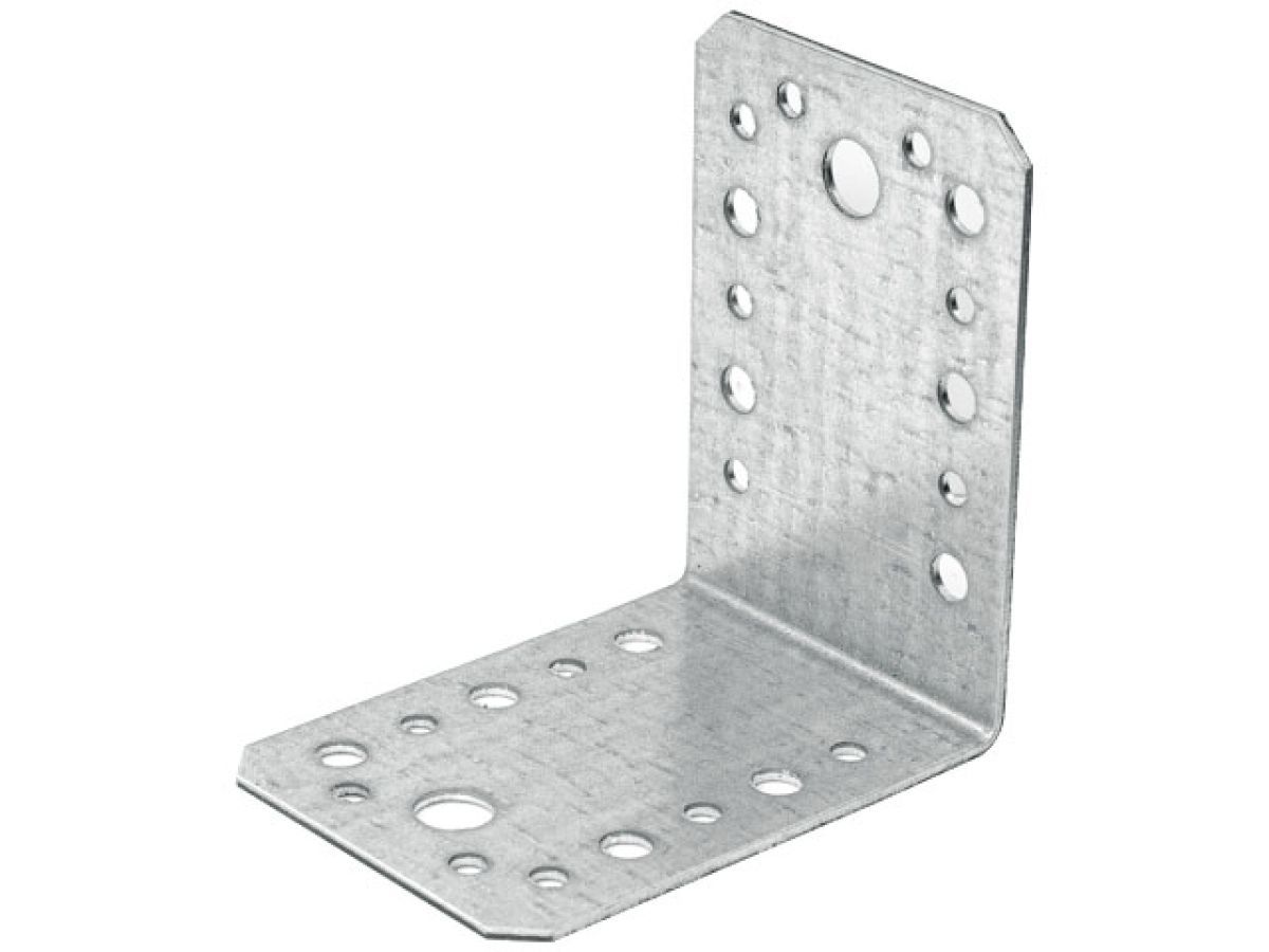 Уголок крепежный 65х90x90 mm KU 2.5 mm белый цинк STARFIX SMP-66951-1