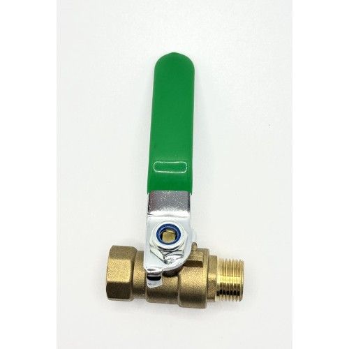 Кран воздушный шаровый с резьбами M3/8" x F3/8" (латунь) H-D HD-BV8-MF38