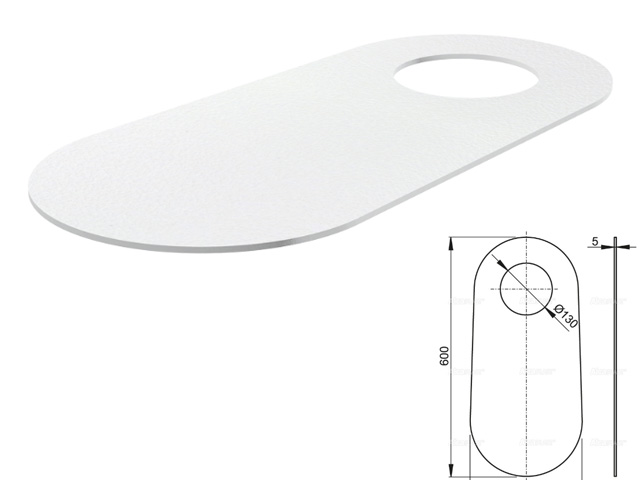 Звукоизоляционная плита для унитазов, стоящих на полу и биде Alcaplast M920-BL-01
