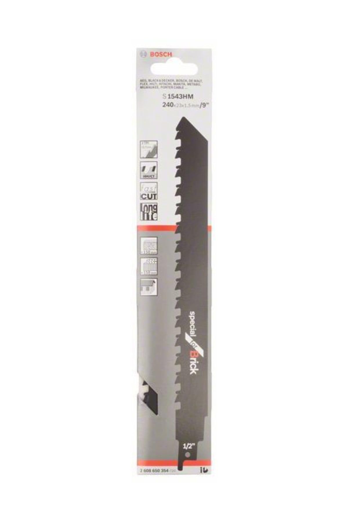 Пильное полотно для ножовки S 1543 HM Special for Brick (-1-)  BOSCH 2.608.650.354