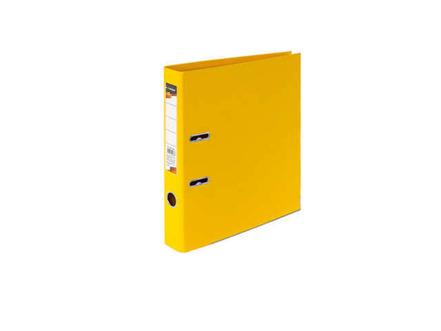 Папка-регистратор 55 мм двухсторонний PVC желтый,  INФОРМАТ P2PVC-55/Yel