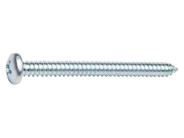 Шуруп 5.5х25 mm с полусферической головкой, белый цинк, острый, DIN 7981 (500 шт)  ...STARFIX SMC3-33278-500