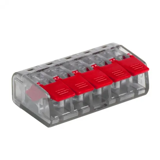 Клемма СМК 221-415 5 отверстий 0,2-4,0 мм2  EKF plc-smk-221-415