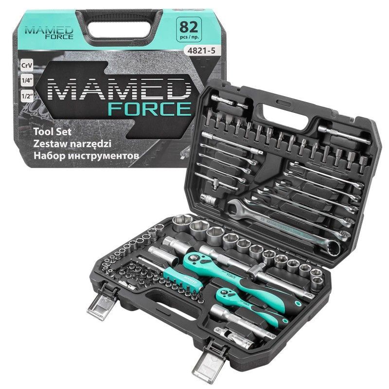 Набор инструментов 82пр. 1/4", 1/2" MAMEDFORCE MF-4821--5