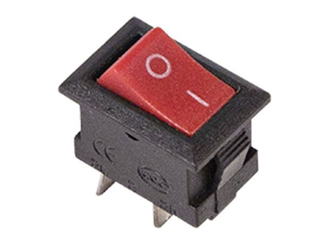 Выключатель клавишный 250V 3А (2с) ON-OFF красный Micro (уп. 10 шт.) (RWB-101)  ...REXANT 36-2011