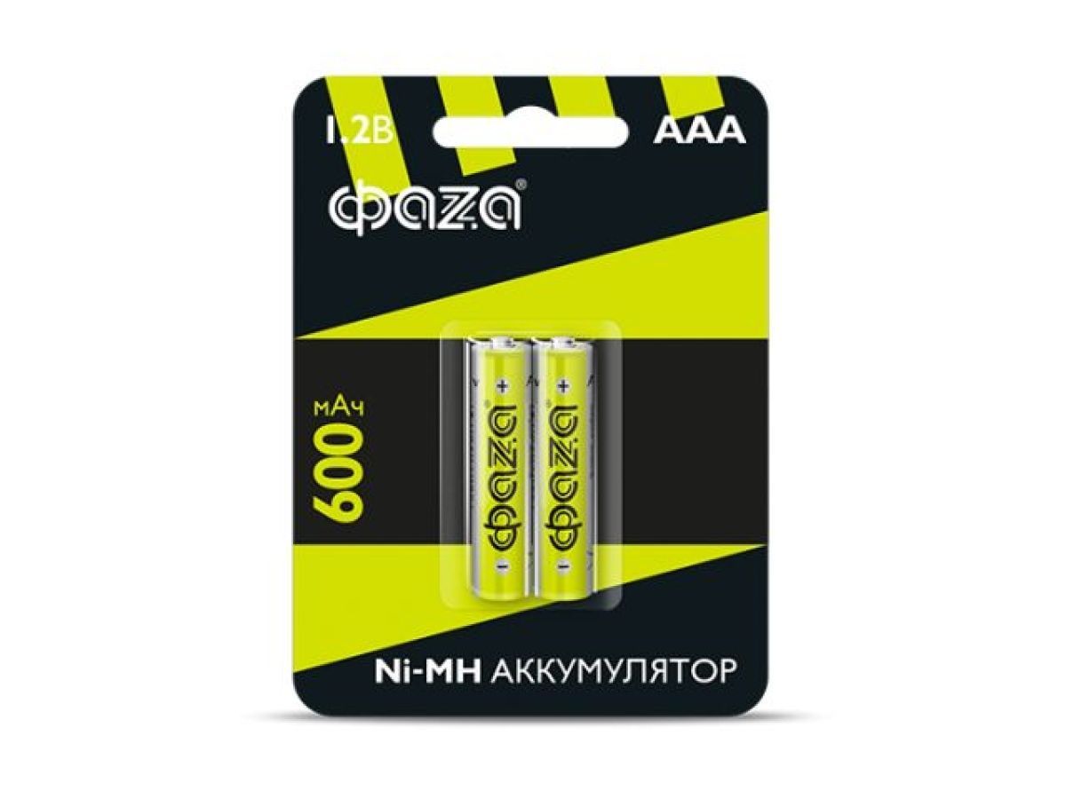 Аккумулятор AAA 600 мАч 1.2В, блистер 2 шт. ФАZА 5002852