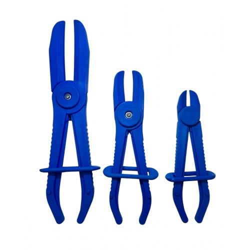 Зажимы пластмассовые с фиксатором, набор 3пр. H-D HD-0840