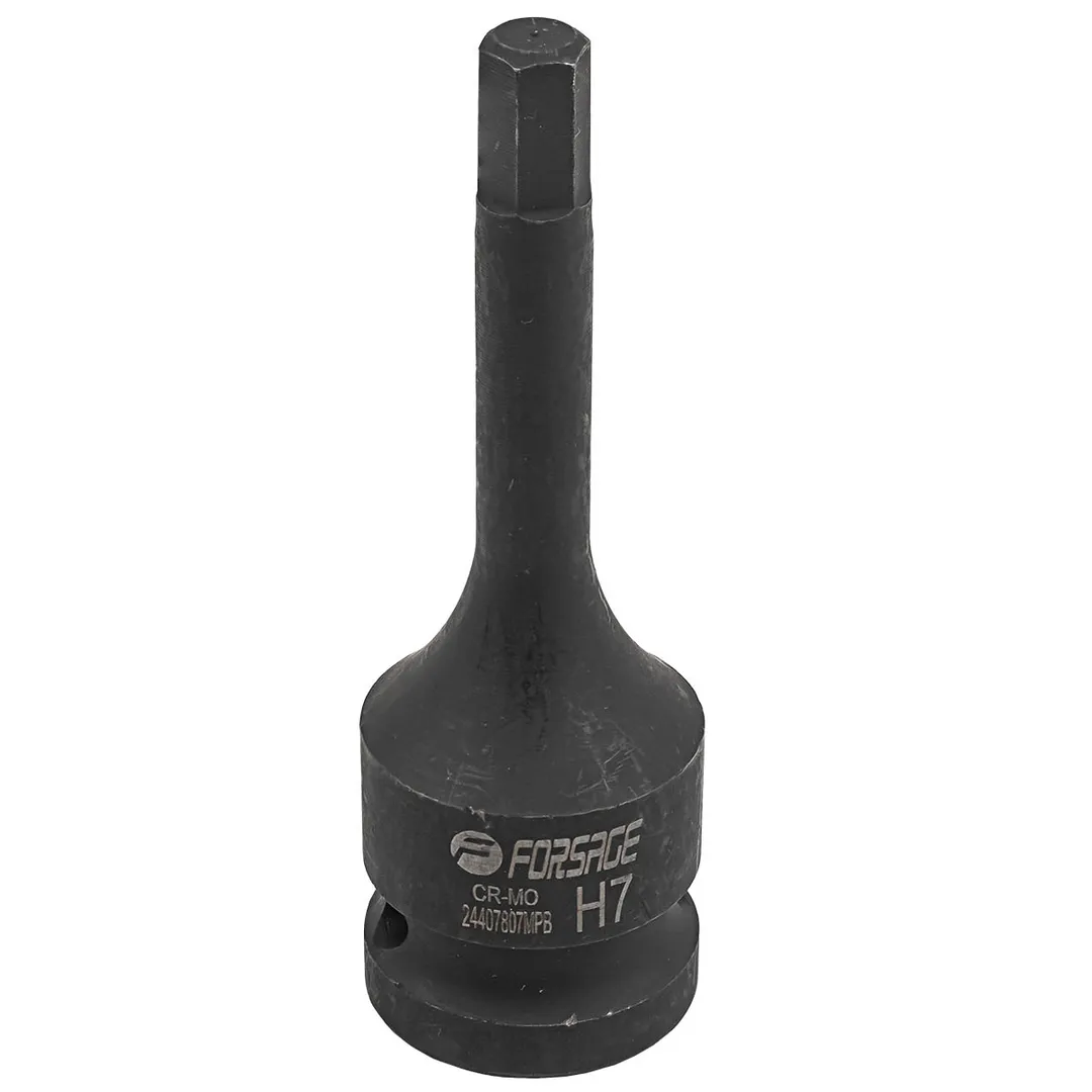 Головка-бита 6-гранная ударная 7мм,1/2" Forsage F-24407807MPB